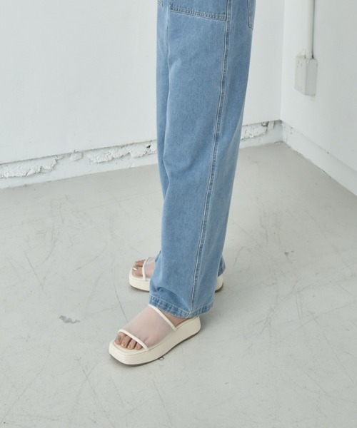 RETRO GIRL（レトロガール）の「厚底シアーサンダル（サンダル・レディース・オフホワイト/ブラック/グリーン・M/L）」の12枚目の写真