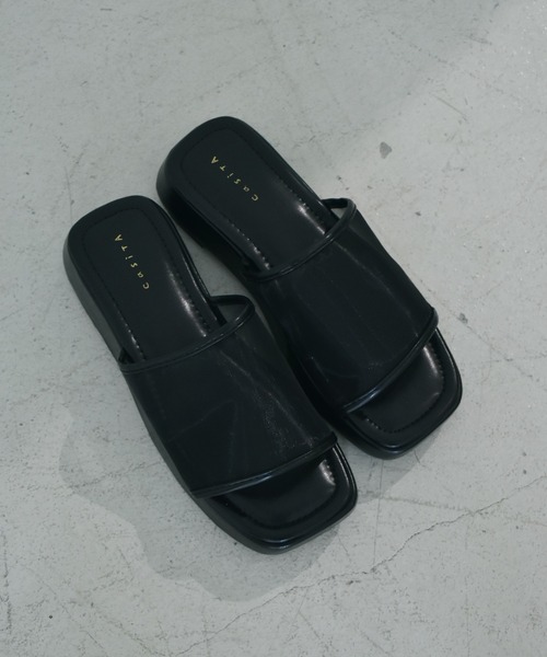 RETRO GIRL（レトロガール）の「厚底シアーサンダル（サンダル・レディース・オフホワイト/ブラック/グリーン・M/L）」の14枚目の写真