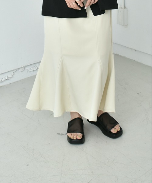 RETRO GIRL（レトロガール）の「厚底シアーサンダル（サンダル・レディース・オフホワイト/ブラック/グリーン・M/L）」の16枚目の写真