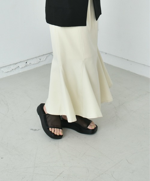 RETRO GIRL（レトロガール）の「厚底シアーサンダル（サンダル・レディース・オフホワイト/ブラック/グリーン・M/L）」の9枚目の写真