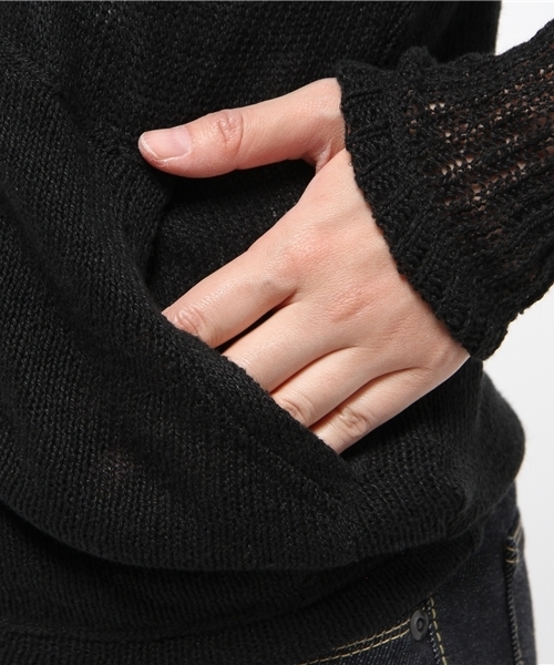 HYSTERIC GLAMOUR（ヒステリックグラマー）の「COCKTAIL LOUNGE pt PK（パーカー・レディース・ホワイト/ネイビー/ブラック・FREE）」の8枚目の写真