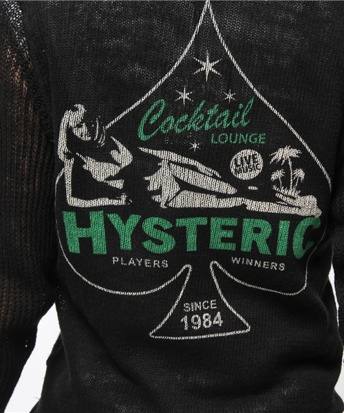 HYSTERIC GLAMOUR（ヒステリックグラマー）の「COCKTAIL LOUNGE pt PK（パーカー・レディース・ホワイト/ネイビー/ブラック・FREE）」の10枚目の写真