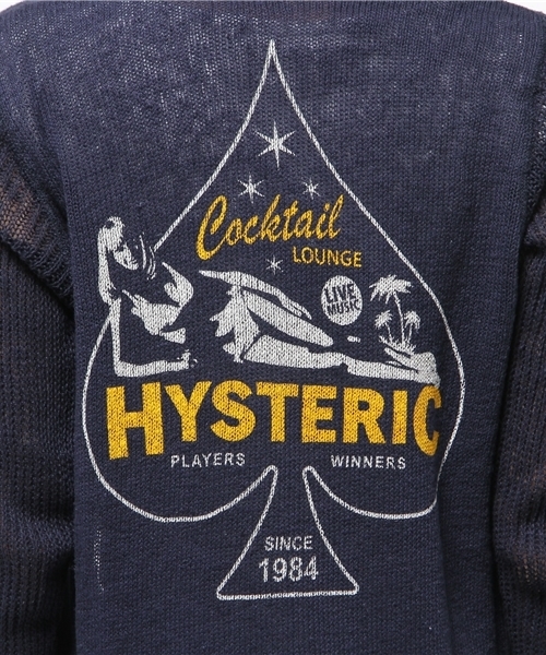 HYSTERIC GLAMOUR（ヒステリックグラマー）の「COCKTAIL LOUNGE pt PK（パーカー・レディース・ホワイト/ネイビー/ブラック・FREE）」の6枚目の写真