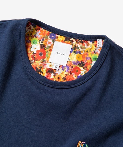 rehacer(レアセル)の「rehacer : Rainbow Rose Wide CS / レインボーローズ ワイドカットソー(Tシャツ/カットソー・メンズ・ネイビー/グリーン/ブラック/ホワイト・X-LARGE/LARGE/MEDIUM/SMALL)」の8枚目の写真