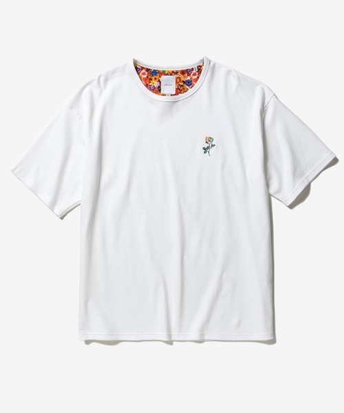 rehacer(レアセル)の「rehacer : Rainbow Rose Wide CS / レインボーローズ ワイドカットソー(Tシャツ/カットソー・メンズ・ネイビー/グリーン/ブラック/ホワイト・X-LARGE/LARGE/MEDIUM/SMALL)」の10枚目の写真