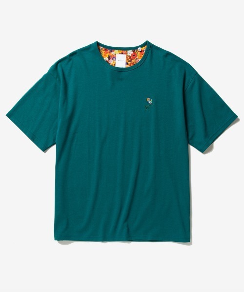 rehacer(レアセル)の「rehacer : Rainbow Rose Wide CS / レインボーローズ ワイドカットソー(Tシャツ/カットソー・メンズ・ネイビー/グリーン/ブラック/ホワイト・X-LARGE/LARGE/MEDIUM/SMALL)」の12枚目の写真