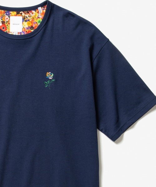 rehacer(レアセル)の「rehacer : Rainbow Rose Wide CS / レインボーローズ ワイドカットソー(Tシャツ/カットソー・メンズ・ネイビー/グリーン/ブラック/ホワイト・X-LARGE/LARGE/MEDIUM/SMALL)」の14枚目の写真