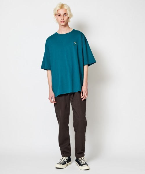 rehacer(レアセル)の「rehacer : Rainbow Rose Wide CS / レインボーローズ ワイドカットソー(Tシャツ/カットソー・メンズ・ネイビー/グリーン/ブラック/ホワイト・X-LARGE/LARGE/MEDIUM/SMALL)」の18枚目の写真