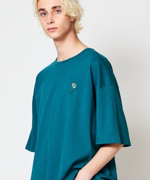 rehacer(レアセル)の「rehacer : Rainbow Rose Wide CS / レインボーローズ ワイドカットソー(Tシャツ/カットソー・メンズ・ネイビー/グリーン/ブラック/ホワイト・X-LARGE/LARGE/MEDIUM/SMALL)」の20枚目の写真