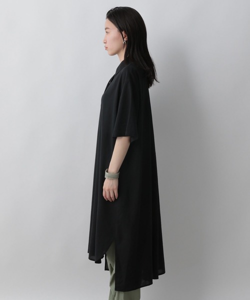 LOWRYS FARM（ローリーズファーム）の「レーヨンシャツワンピース　281273（シャツワンピース・レディース・ブラック/アイボリー/ブルー・FREE）」の11枚目の写真