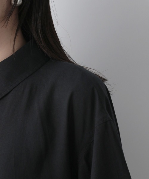 LOWRYS FARM（ローリーズファーム）の「レーヨンシャツワンピース　281273（シャツワンピース・レディース・ブラック/アイボリー/ブルー・FREE）」の14枚目の写真