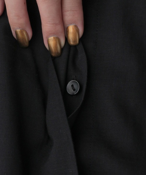 LOWRYS FARM（ローリーズファーム）の「レーヨンシャツワンピース　281273（シャツワンピース・レディース・ブラック/アイボリー/ブルー・FREE）」の19枚目の写真