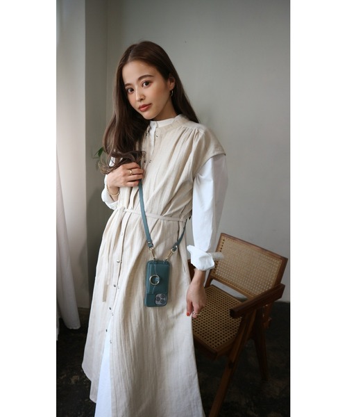 TRUNC（トランクエイティーエイト）の「(iPhone13PRO) Shoulder Strap iPhone Case '22（スマホケース/カバー・レディース・グリーン/アイボリー・FREE）」の10枚目の写真