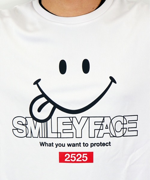 Burner（バーナー）の「【GROOVY STORE】スマイル Tシャツ ハニカム メッシュ   COOL&DRY”吸水速乾”（Tシャツ/カットソー・メンズ・ブラック/イエロー/ネイビー/ホワイト・M/LL/L）」の8枚目の写真