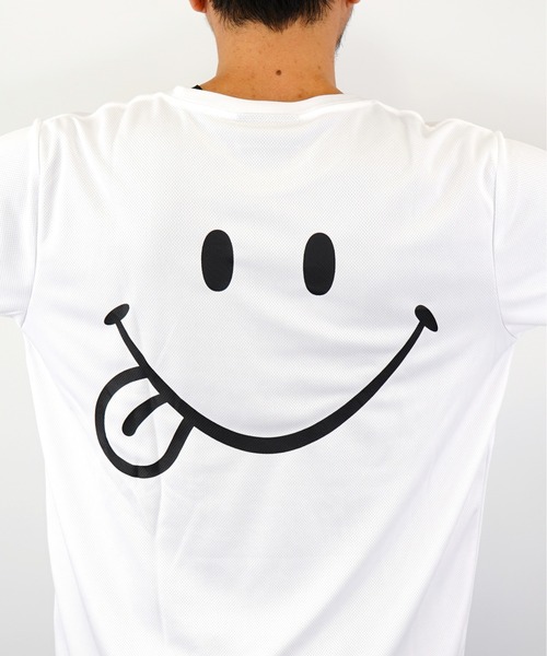 Burner（バーナー）の「【GROOVY STORE】スマイル Tシャツ ハニカム メッシュ   COOL&DRY”吸水速乾”（Tシャツ/カットソー・メンズ・ブラック/イエロー/ネイビー/ホワイト・M/LL/L）」の9枚目の写真