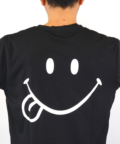 Burner（バーナー）の「【GROOVY STORE】スマイル Tシャツ ハニカム メッシュ   COOL&DRY”吸水速乾”（Tシャツ/カットソー・メンズ・ブラック/イエロー/ネイビー/ホワイト・M/LL/L）」の16枚目の写真