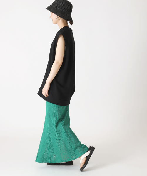 B.C STOCK(ベーセーストック)の「30/10 フレンチテリーベスト(ベスト・レディース・ブラック/グリーン/サックスブルー・FREE)」の14枚目の写真