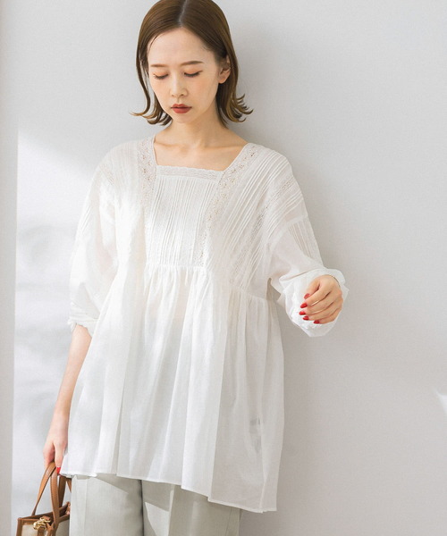 URBAN RESEARCH ROSSO - 【新品未使用】アーバンリサーチ　レースブラウス URBAN RESEARCH ROSSO - センターレースブラウス＊アーバン