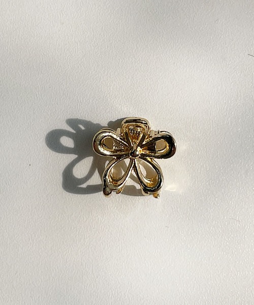 Simone Rocha ミニフラワーヘアクリップ アシッドグリーン Simone Rocha - Mini Flower Hair Clip