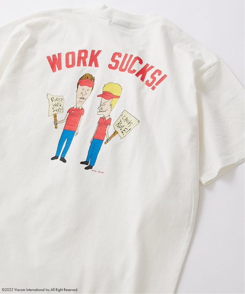 JOURNAL STANDARD(ジャーナルスタンダード)の「【BEAVIS AND BUTT-HEAD×JOURNAL STANDARD】ビーバス・アンド・バットヘッド Tシャツ(Tシャツ/カットソー・メンズ・ホワイト/オレンジ/グリーン/アイボリー/ブラックミックス/ホワイト系その他/ブラック系その他・MEDIUM/LARGE)」の3枚目の写真