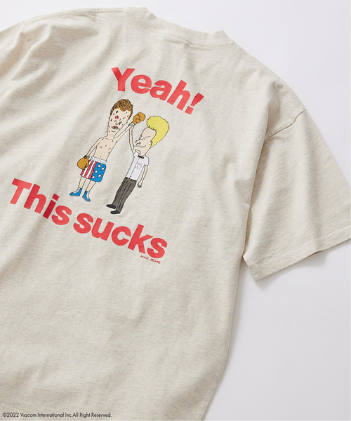 JOURNAL STANDARD(ジャーナルスタンダード)の「【BEAVIS AND BUTT-HEAD×JOURNAL STANDARD】ビーバス・アンド・バットヘッド Tシャツ(Tシャツ/カットソー・メンズ・ホワイト/オレンジ/グリーン/アイボリー/ブラックミックス/ホワイト系その他/ブラック系その他・MEDIUM/LARGE)」の2枚目の写真