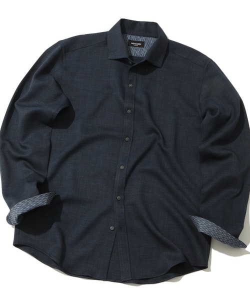 MEN'S BIGI(メンズビギ)の「【Reflax】スラブツイルシャツ(シャツ/ブラウス・メンズ・ベージュ/ネイビー/イエロー/レンガ・01/02/03/04)」の2枚目の写真