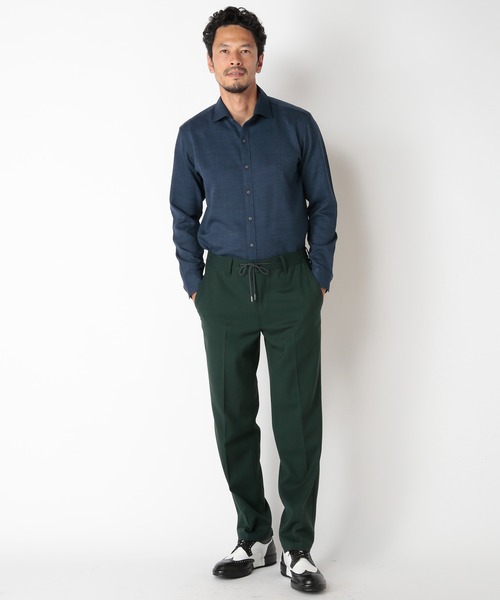 MEN'S BIGI(メンズビギ)の「【Reflax】スラブツイルシャツ(シャツ/ブラウス・メンズ・ベージュ/ネイビー/イエロー/レンガ・01/02/03/04)」の13枚目の写真