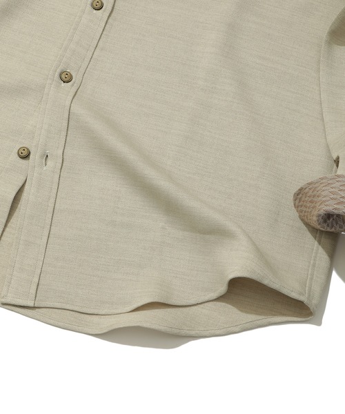 MEN'S BIGI(メンズビギ)の「【Reflax】スラブツイルシャツ(シャツ/ブラウス・メンズ・ベージュ/ネイビー/イエロー/レンガ・01/02/03/04)」の17枚目の写真
