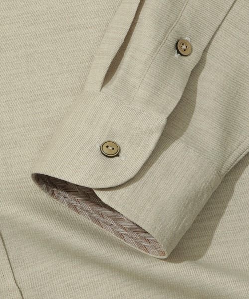 MEN'S BIGI(メンズビギ)の「【Reflax】スラブツイルシャツ(シャツ/ブラウス・メンズ・ベージュ/ネイビー/イエロー/レンガ・01/02/03/04)」の20枚目の写真