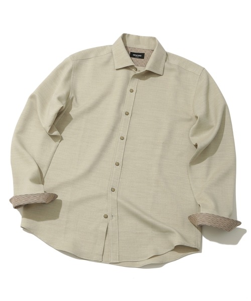 MEN'S BIGI(メンズビギ)の「【Reflax】スラブツイルシャツ(シャツ/ブラウス・メンズ・ベージュ/ネイビー/イエロー/レンガ・01/02/03/04)」の21枚目の写真
