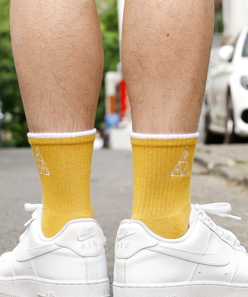 HUF（ハフ）の「HUF/ハフ EMB. TRIPLE TRIANGLE 1/4 SOCK 靴下（ソックス/靴下・メンズ・ホワイト/ゴールド/ブラック/ブラック系その他/ブラック系その他2・ONE SIZE）」の16枚目の写真