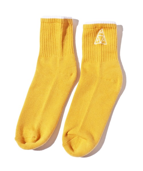 HUF（ハフ）の「HUF/ハフ EMB. TRIPLE TRIANGLE 1/4 SOCK 靴下（ソックス/靴下・メンズ・ホワイト/ゴールド/ブラック/ブラック系その他/ブラック系その他2・ONE SIZE）」の12枚目の写真