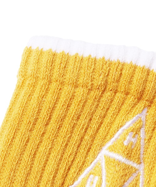 HUF（ハフ）の「HUF/ハフ EMB. TRIPLE TRIANGLE 1/4 SOCK 靴下（ソックス/靴下・メンズ・ホワイト/ゴールド/ブラック/ブラック系その他/ブラック系その他2・ONE SIZE）」の6枚目の写真