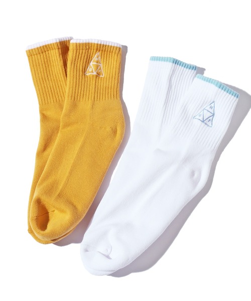 HUF（ハフ）の「HUF/ハフ EMB. TRIPLE TRIANGLE 1/4 SOCK 靴下（ソックス/靴下・メンズ・ホワイト/ゴールド/ブラック/ブラック系その他/ブラック系その他2・ONE SIZE）」の15枚目の写真