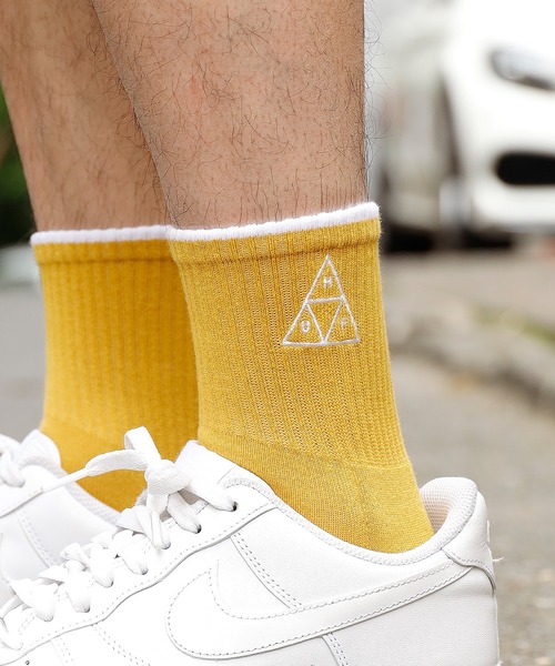 HUF（ハフ）の「HUF/ハフ EMB. TRIPLE TRIANGLE 1/4 SOCK 靴下（ソックス/靴下・メンズ・ホワイト/ゴールド/ブラック/ブラック系その他/ブラック系その他2・ONE SIZE）」の20枚目の写真
