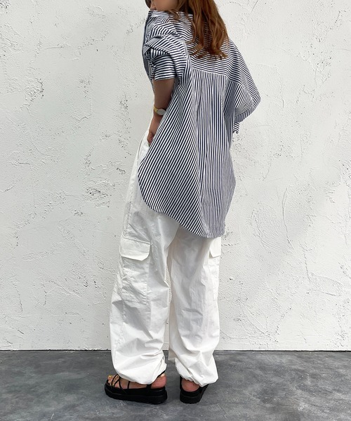 apres jour mignon（アプレジュールミニョン）の「イージーカーゴパンツ【ZOZOTOWN限定アイテム】（カーゴパンツ・レディース・ブラック/オフホワイト/ピンク/ブラウン系その他/カーキ・X-LARGE/フリー）」の10枚目の写真