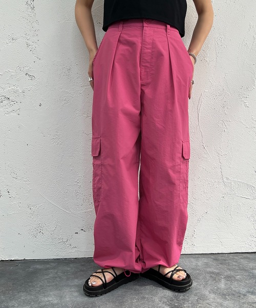 apres jour mignon（アプレジュールミニョン）の「イージーカーゴパンツ【ZOZOTOWN限定アイテム】（カーゴパンツ・レディース・ブラック/オフホワイト/ピンク/ブラウン系その他/カーキ・X-LARGE/フリー）」の18枚目の写真