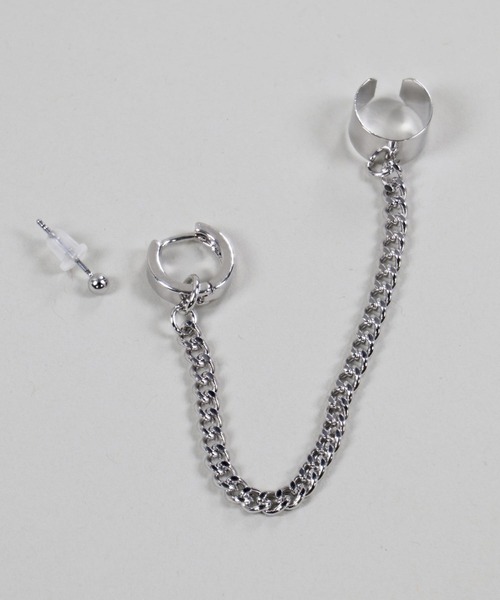 ボールチェーンデザイン ピアスセット（ピアス（片耳用））｜SPINNS