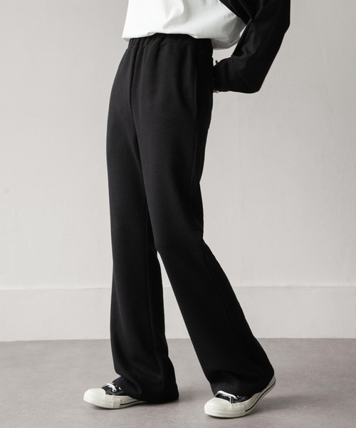 Chillfar（チルファー）の「カラーワッフルフレアパンツ（その他パンツ・レディース・ブラック/イエロー/オレンジ/グリーン・FREE）」の2枚目の写真