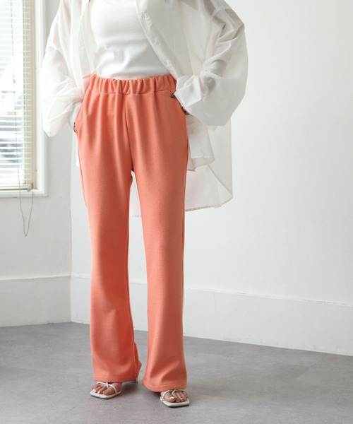 Chillfar（チルファー）の「カラーワッフルフレアパンツ（その他パンツ・レディース・ブラック/イエロー/オレンジ/グリーン・FREE）」の12枚目の写真