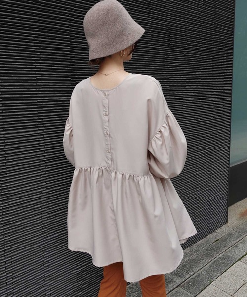 CORNERS（コーナーズ）の「ボリュームスリーブ2wayブラウス（シャツ/ブラウス・レディース・オフホワイト/ブラック/ベージュ/オレンジ/ネイビー・M）」の20枚目の写真