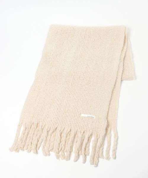 mysty woman（ミスティウーマン）の「ラッセルムジストール 345988（ストール/ショール・レディース・ライトブルー/カーキ/オレンジ/アイボリー・FREE）」の6枚目の写真