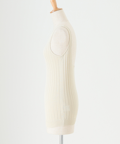 EMILY WEEK（エミリーウィーク）の「【nakes/ネイクス】Knit Rib タンク（タンクトップ・レディース・ブラウン/ベージュ/オレンジ・MEDIUM）」の19枚目の写真