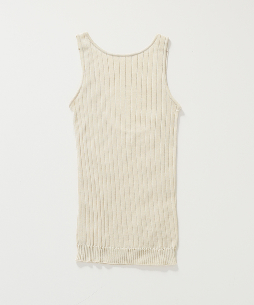 EMILY WEEK（エミリーウィーク）の「【nakes/ネイクス】Knit Rib タンク（タンクトップ・レディース・ブラウン/ベージュ/オレンジ・MEDIUM）」の21枚目の写真