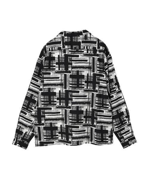 CRAFT STANDARD BOUTIQUE(クラフトスタンダードブティック)の「綿レーヨンオープンカラー長袖シャツ *(シャツ/ブラウス・メンズ・ブラック/オフホワイト・LL/M/L)」の13枚目の写真