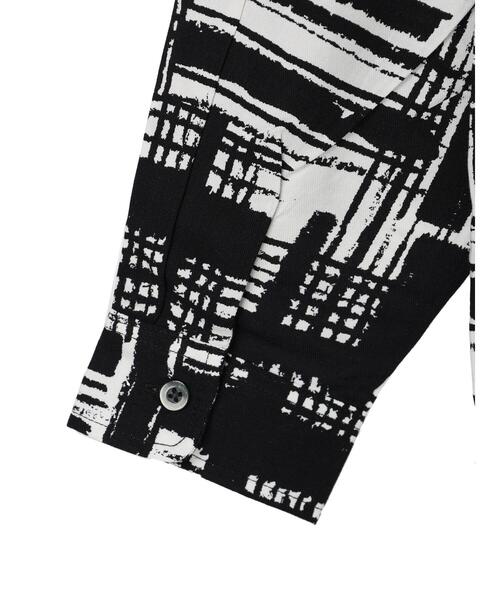 CRAFT STANDARD BOUTIQUE(クラフトスタンダードブティック)の「綿レーヨンオープンカラー長袖シャツ *(シャツ/ブラウス・メンズ・ブラック/オフホワイト・LL/M/L)」の21枚目の写真