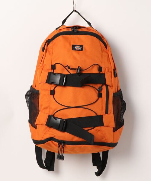 Dickies(ディッキーズ)の「【DICKIES/ディッキーズ】DK OUTLINE LOGO HOLD BACKPACK ロゴバックパック(バックパック/リュック・レディース・ブラック/ベージュ/ネイビー/オレンジ・FREE)」の4枚目の写真