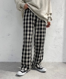 チェックストレートパンツ【ZOZOTOWN限定アイテム】