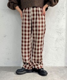 チェックストレートパンツ【ZOZOTOWN限定アイテム】