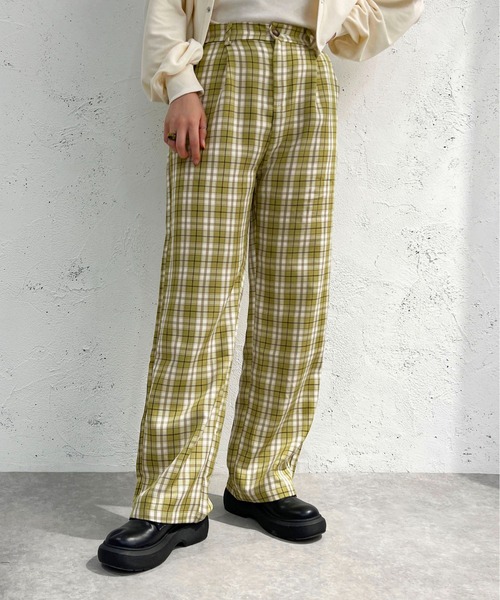 セール】チェックストレートパンツ【ZOZOTOWN限定アイテム】（その他